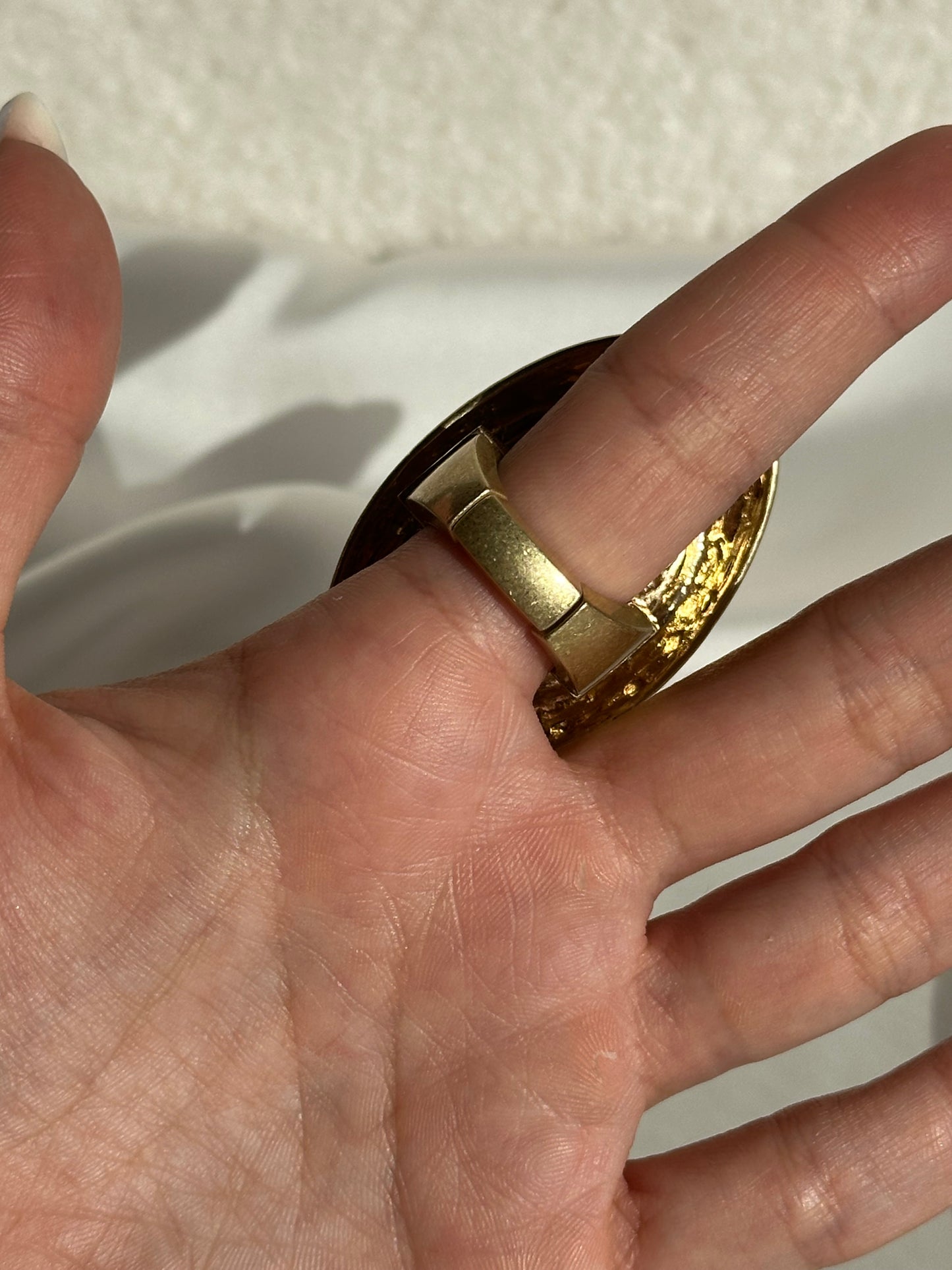 MAXI ANILLO ALARGADO PIEDRA