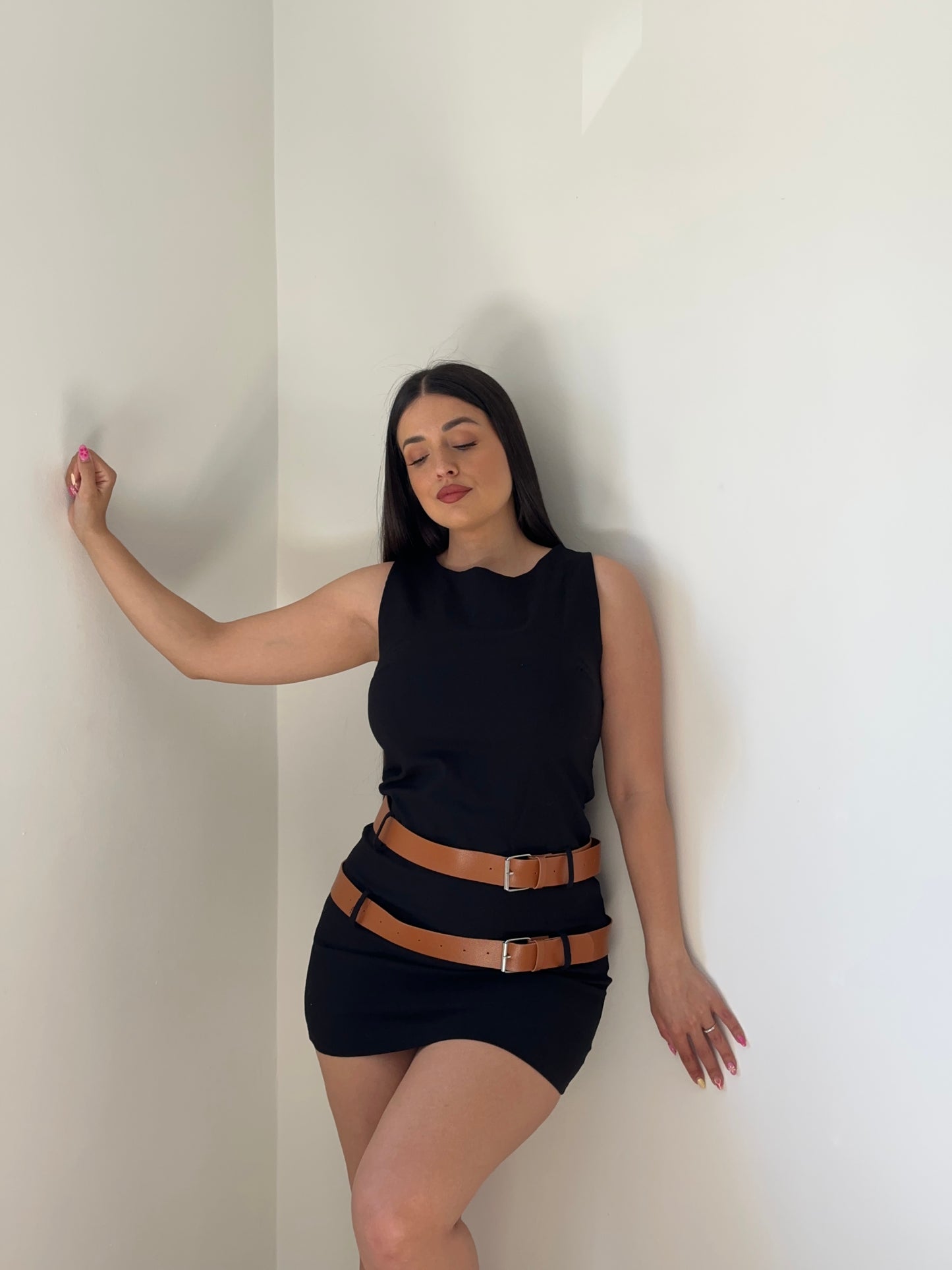 VESTIDO MINI CINTURONES