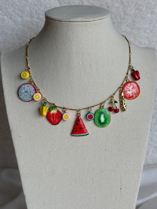 COLLAR CADENA FRUTAS