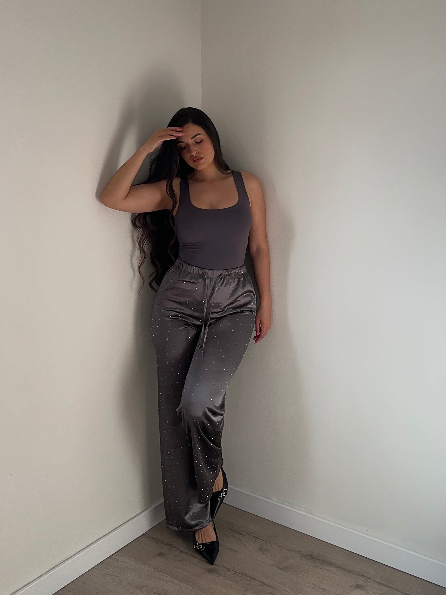 PANTALÓN SATINADO BRILLOS