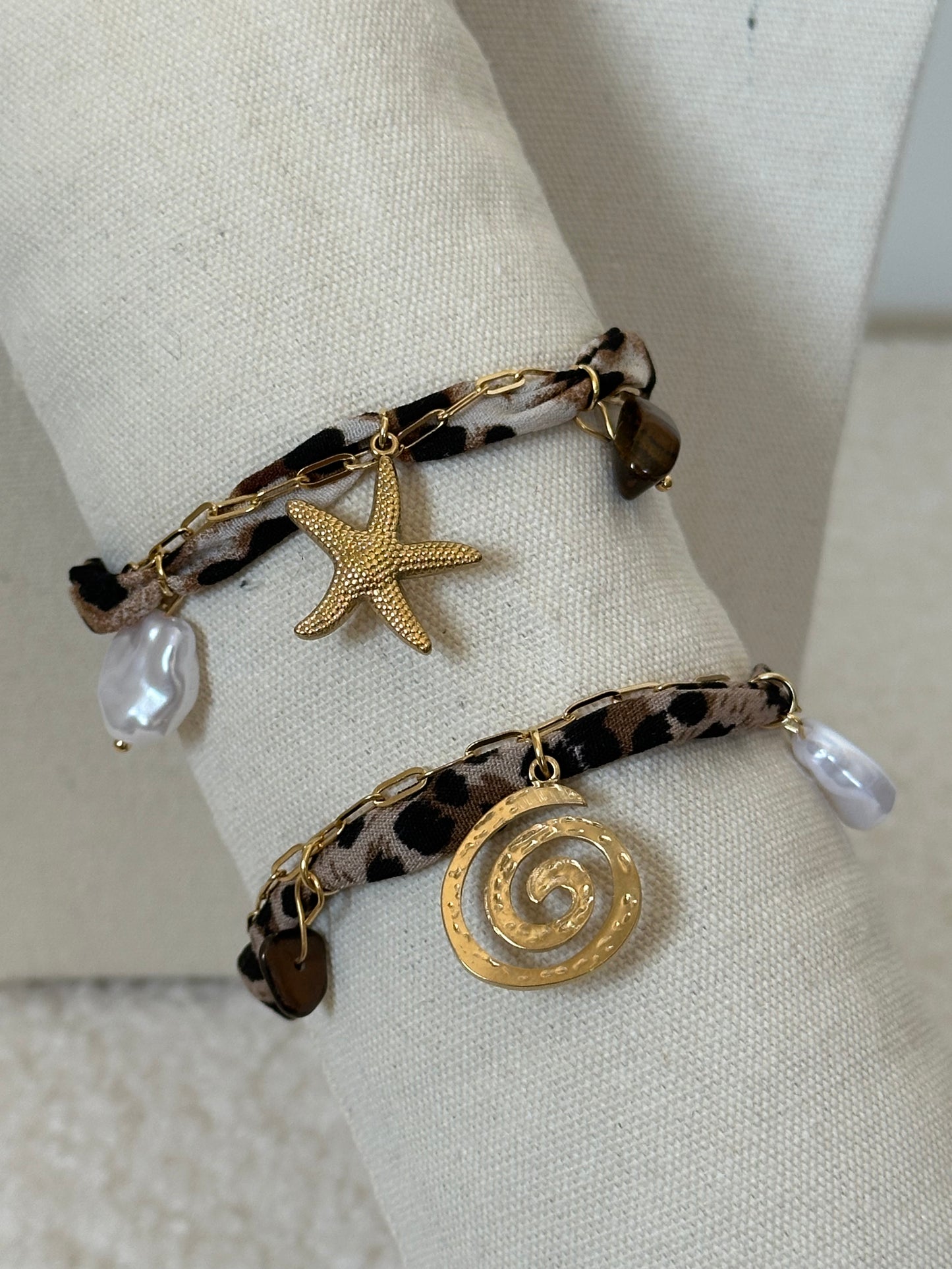 PULSERA ANIMAL PRINT CHARMS