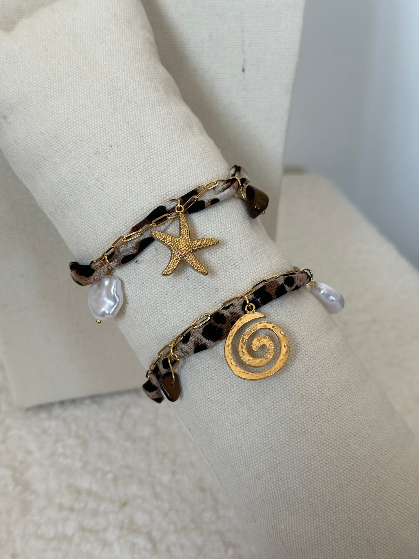 PULSERA ANIMAL PRINT CHARMS