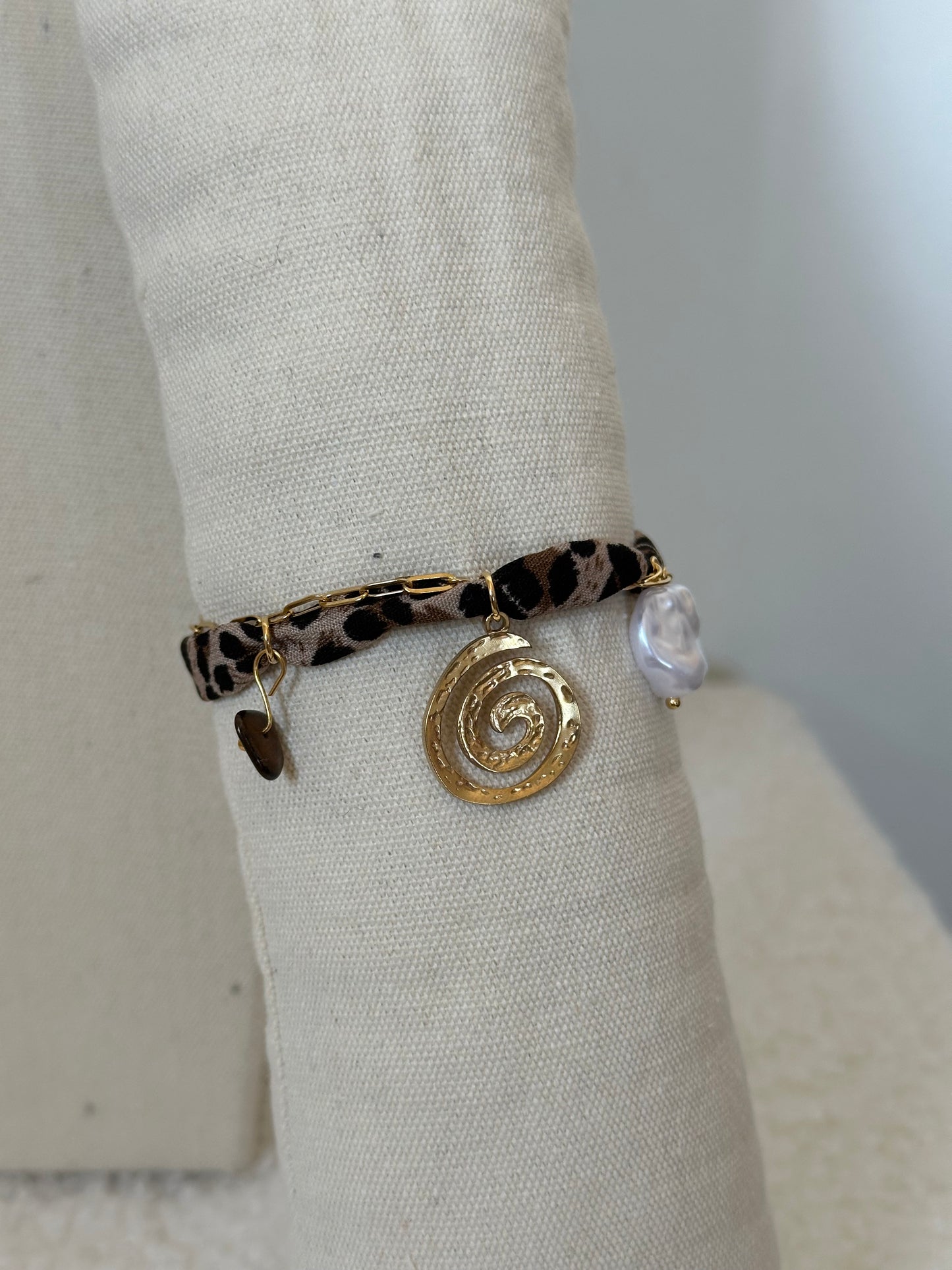 PULSERA ANIMAL PRINT CHARMS
