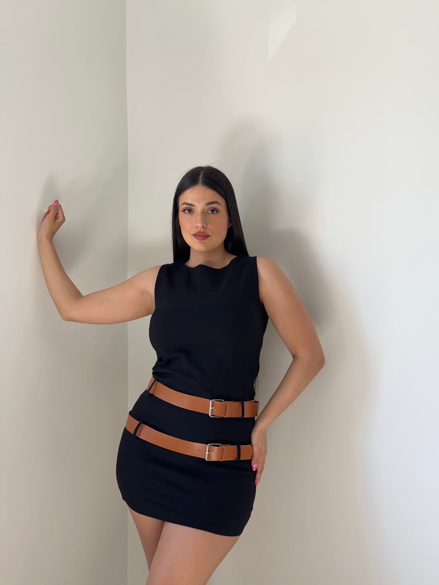 VESTIDO MINI CINTURONES
