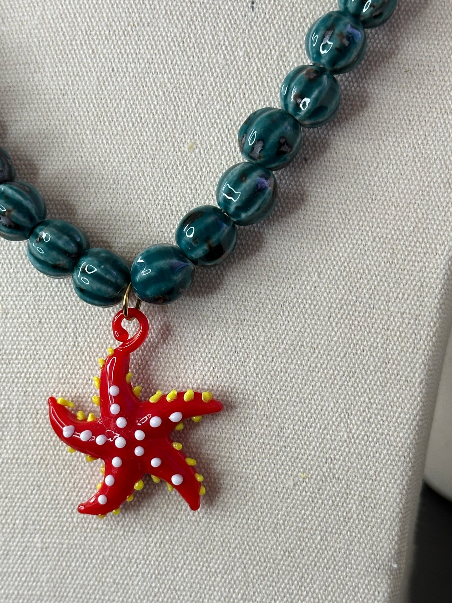 COLLAR STARFISH ROJA (PREVENTA)