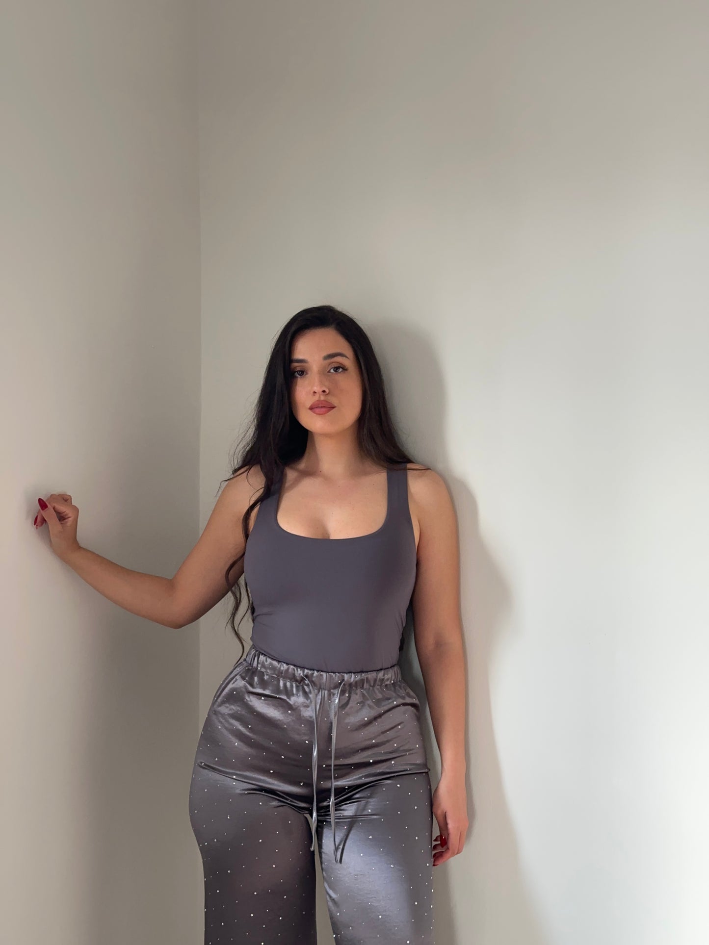 PANTALÓN SATINADO BRILLOS