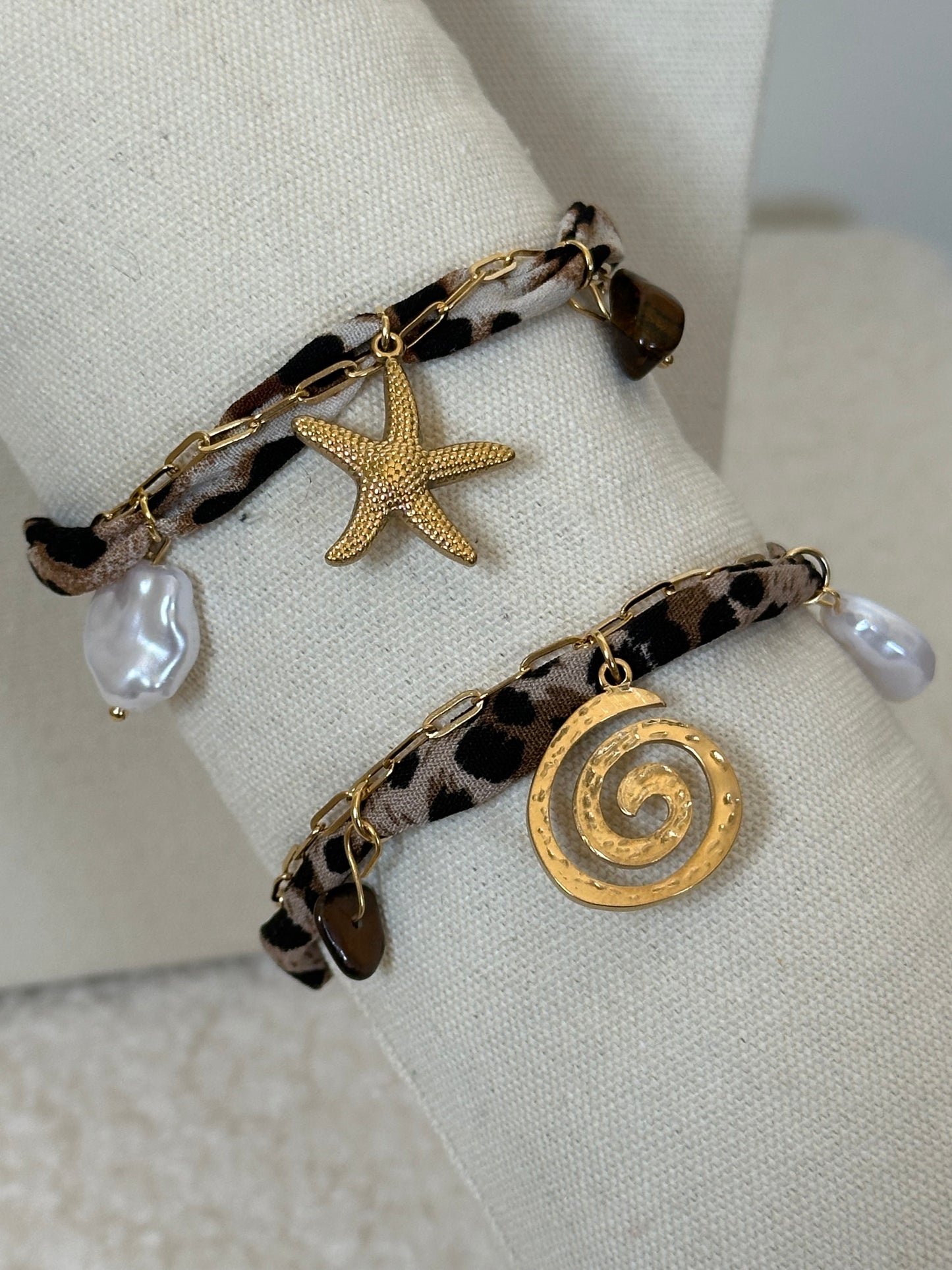 PULSERA ANIMAL PRINT CHARMS