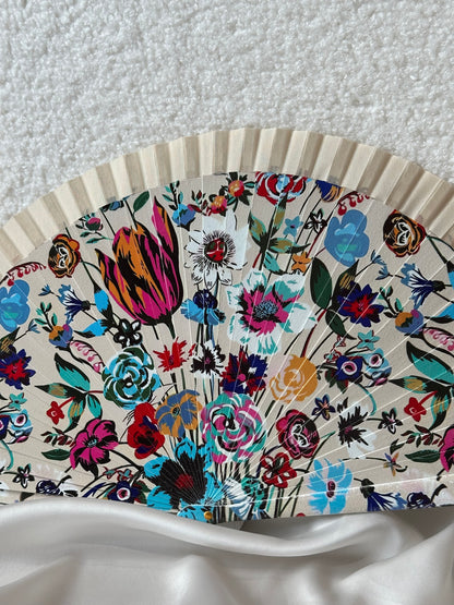 ABANICO ESTAMPADO FLORAL