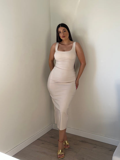 VESTIDO MIDI TIRANTES