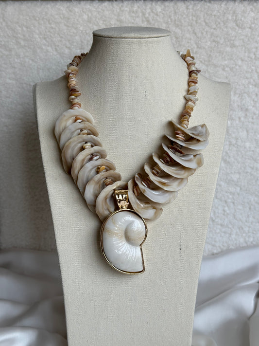 COLLAR CARACOLA CONCHAS