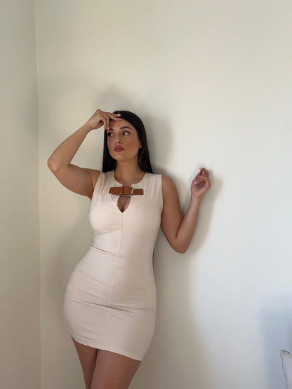 VESTIDO MINI HEBILLA