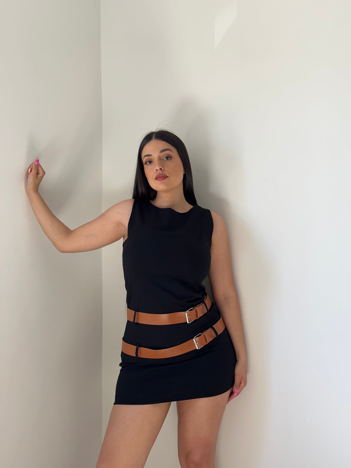 VESTIDO MINI CINTURONES