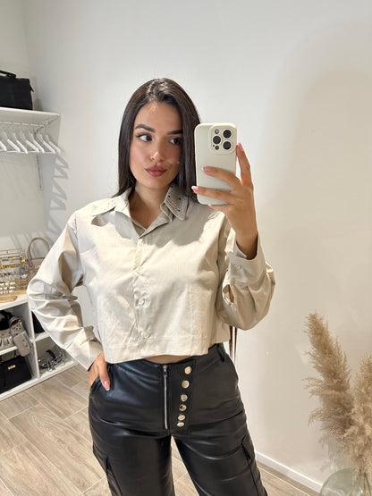 CAMISA CROP TACHAS