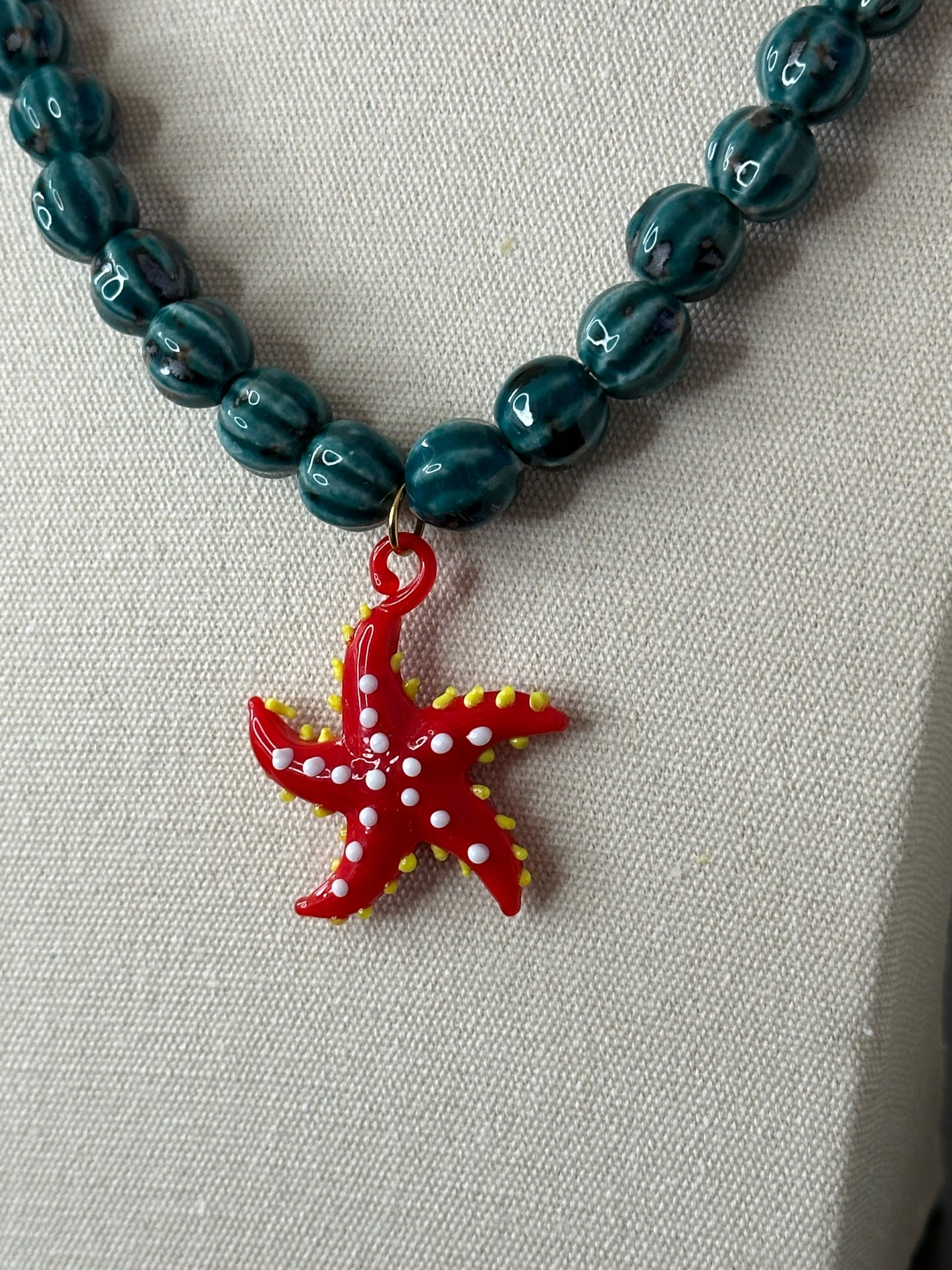 COLLAR STARFISH ROJA (PREVENTA)