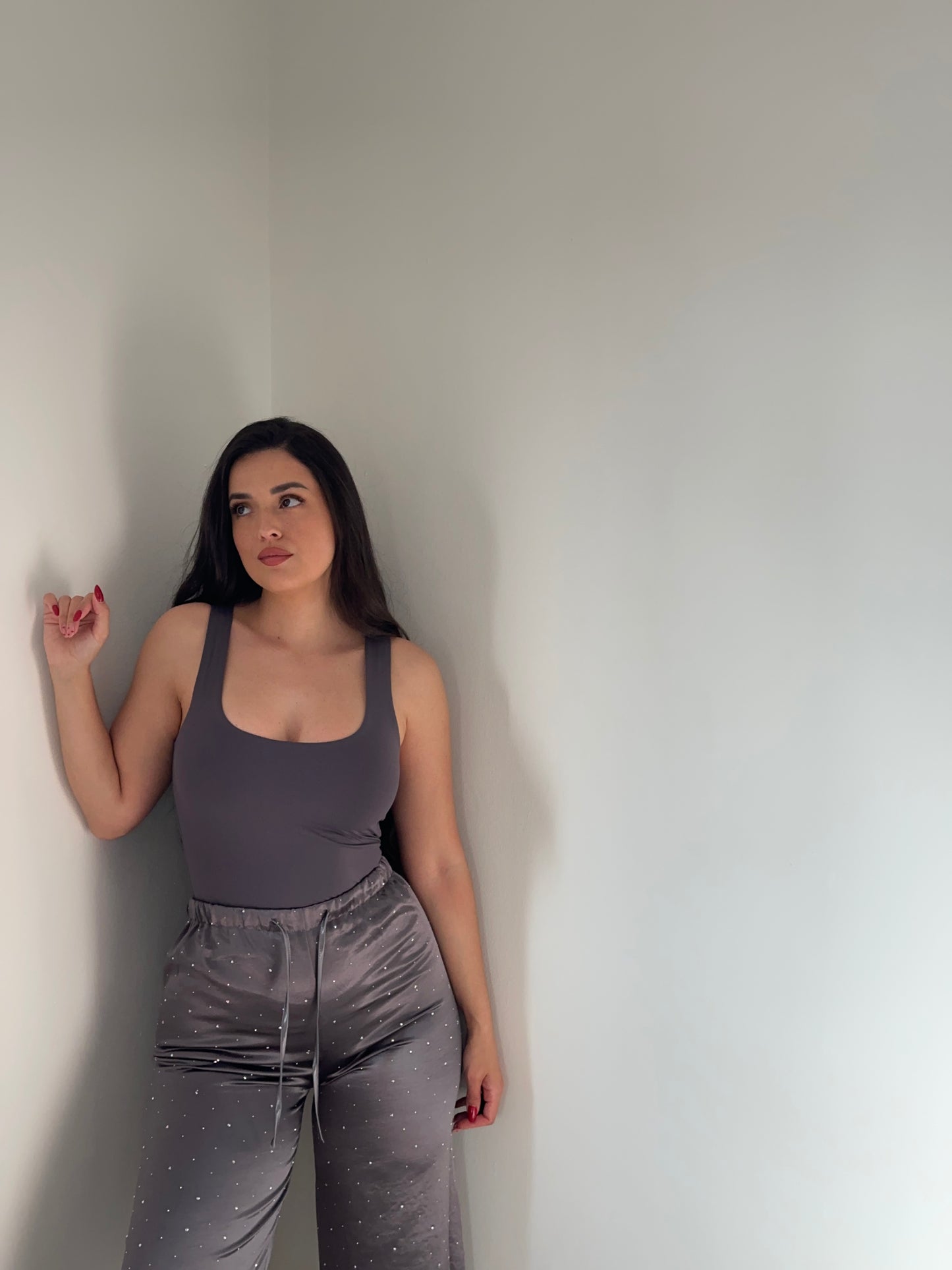 PANTALÓN SATINADO BRILLOS