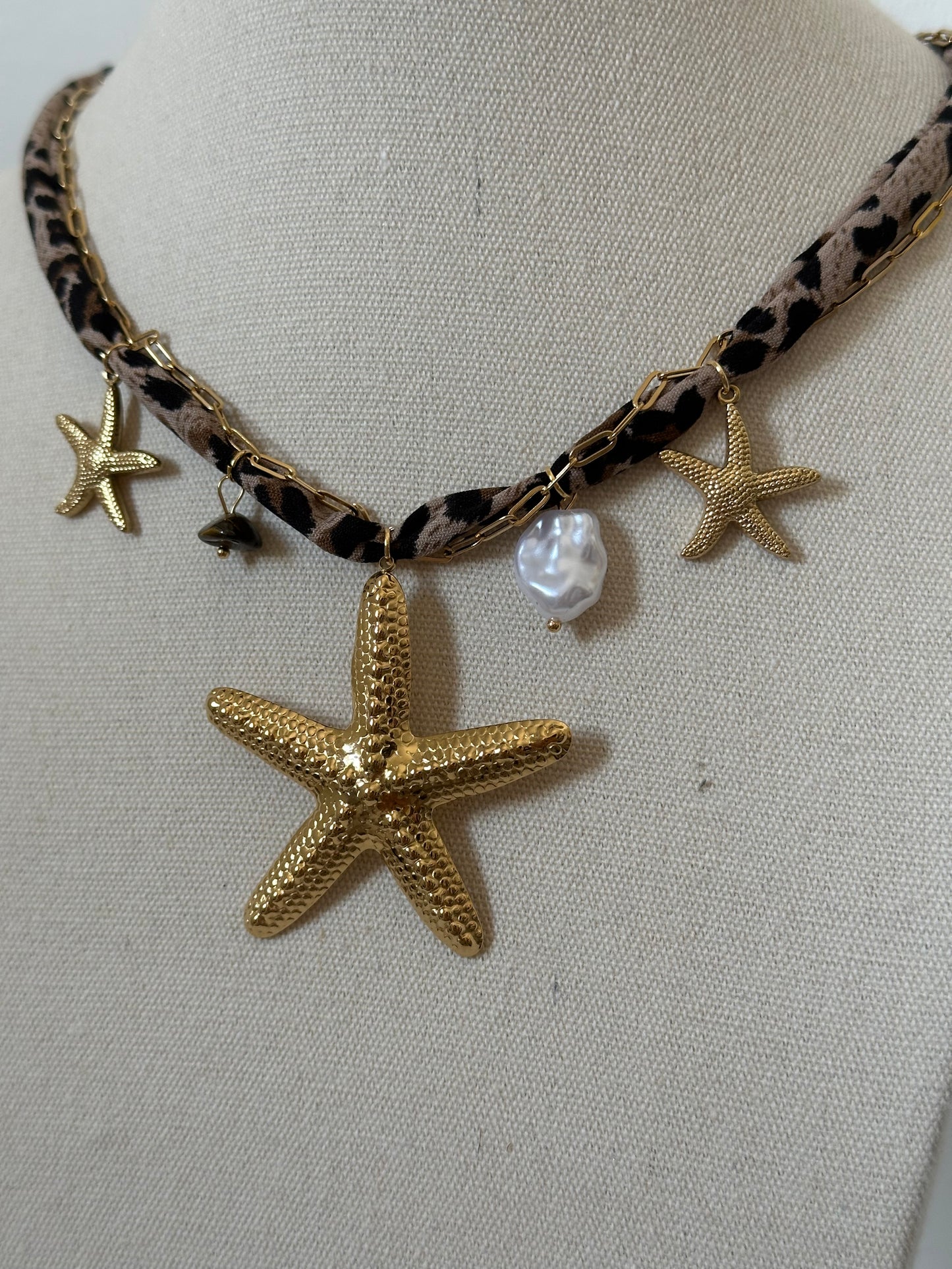 COLLAR ANIMAL PRINT CHARMS