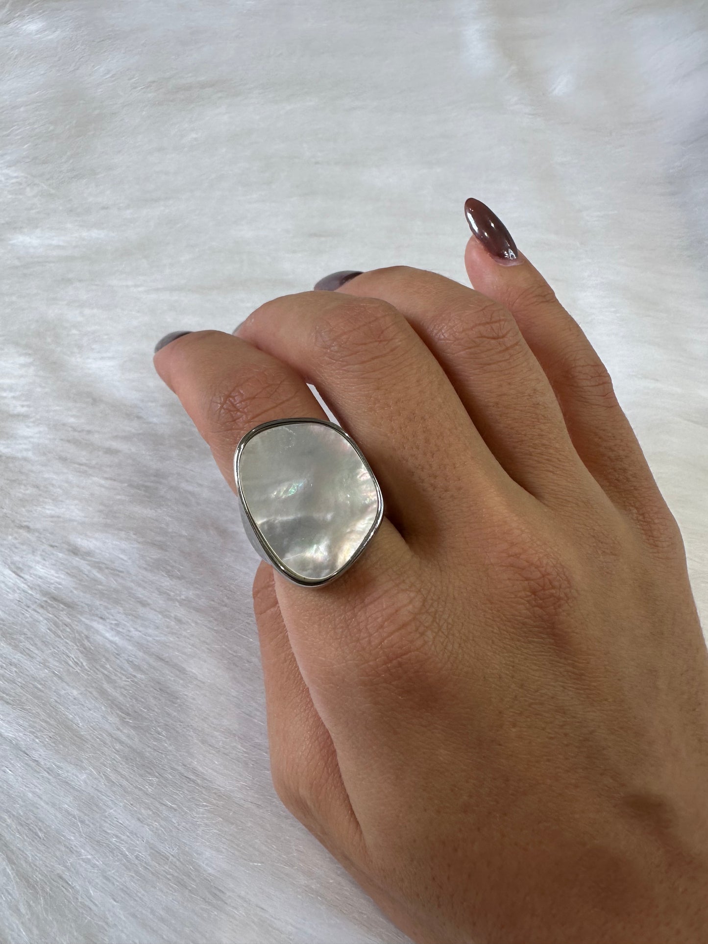 ANILLO PIEDRA NACARADA