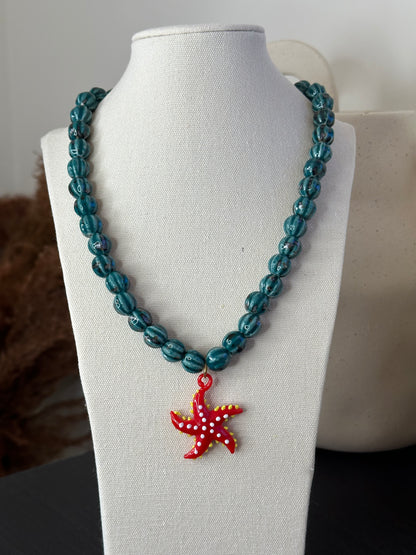 COLLAR STARFISH ROJA (PREVENTA)