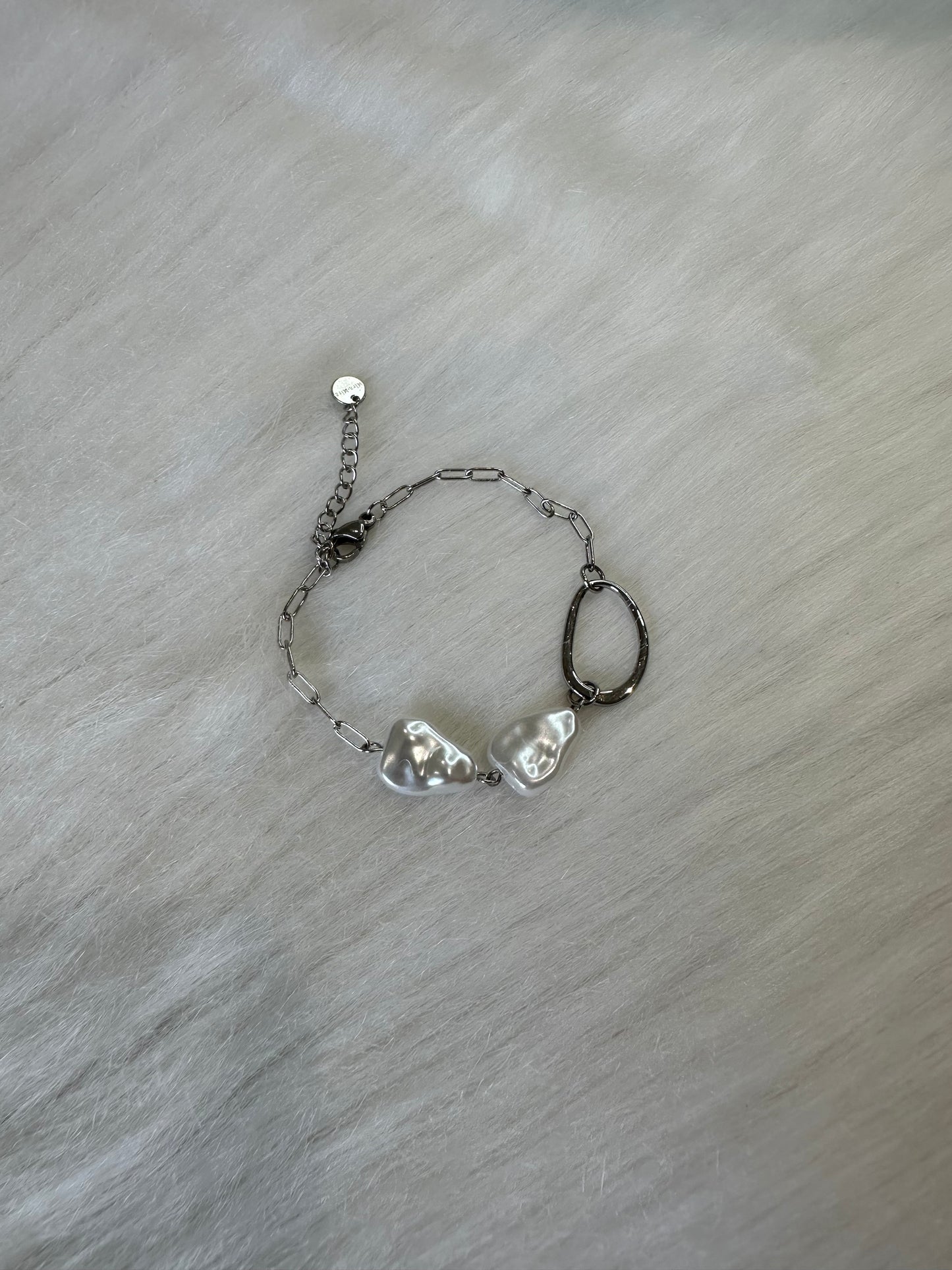 PULSERA CADENA PERLAS