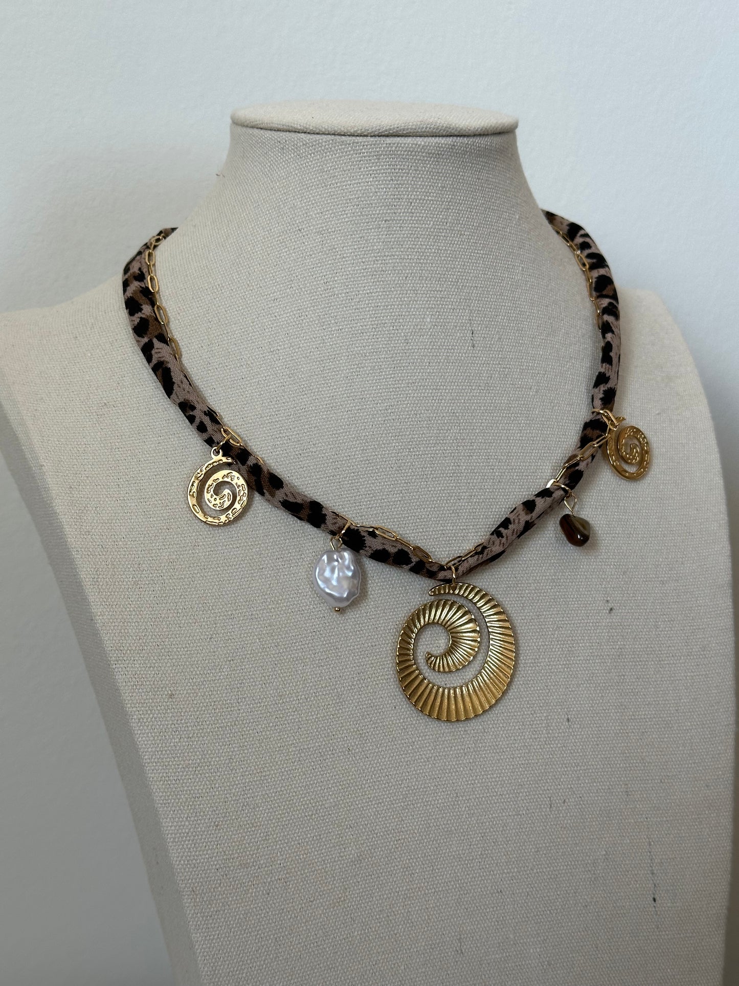 COLLAR ANIMAL PRINT CHARMS