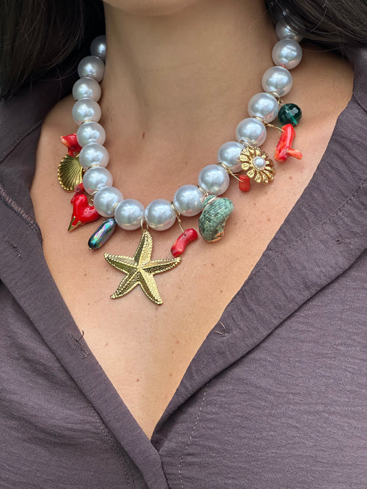 COLLAR PERLAS CHARMS