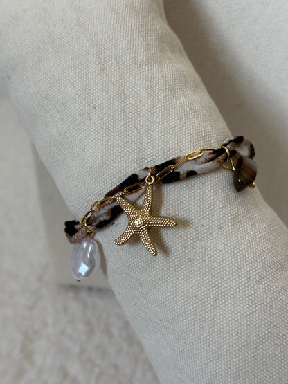 PULSERA ANIMAL PRINT CHARMS