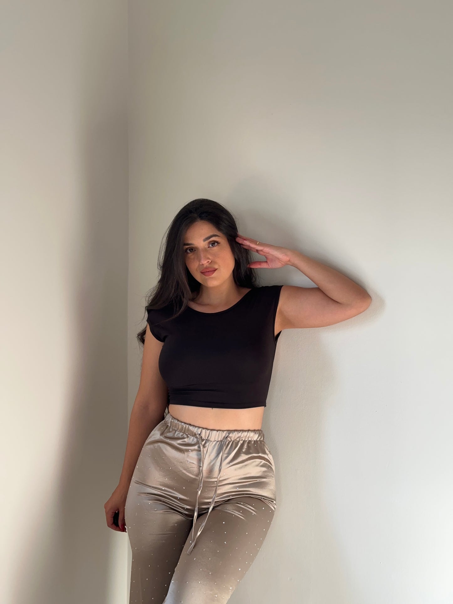 PANTALÓN SATINADO BRILLOS