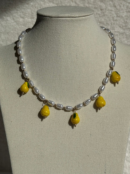 COLLAR PERLAS LIMONES