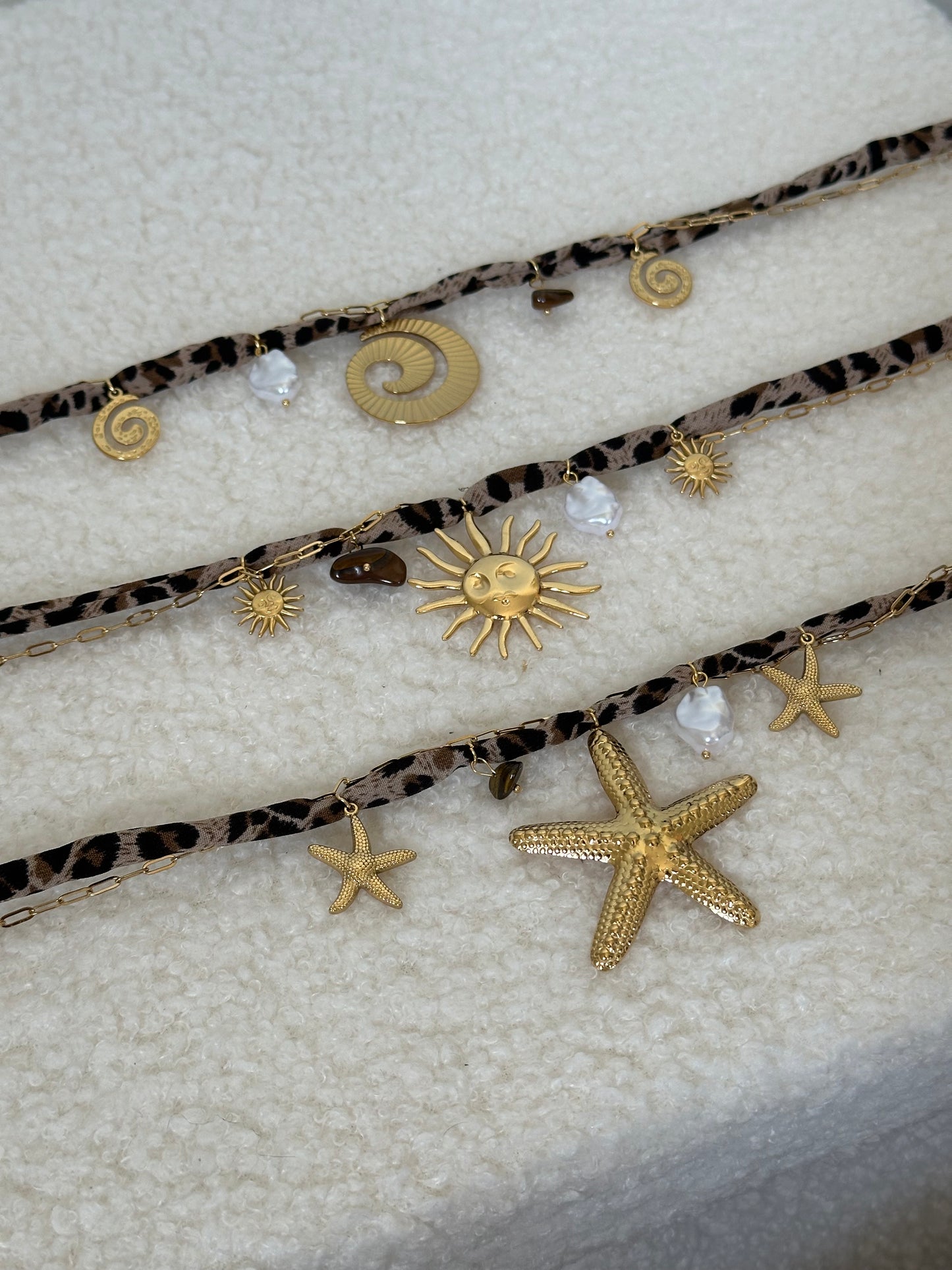 COLLAR ANIMAL PRINT CHARMS