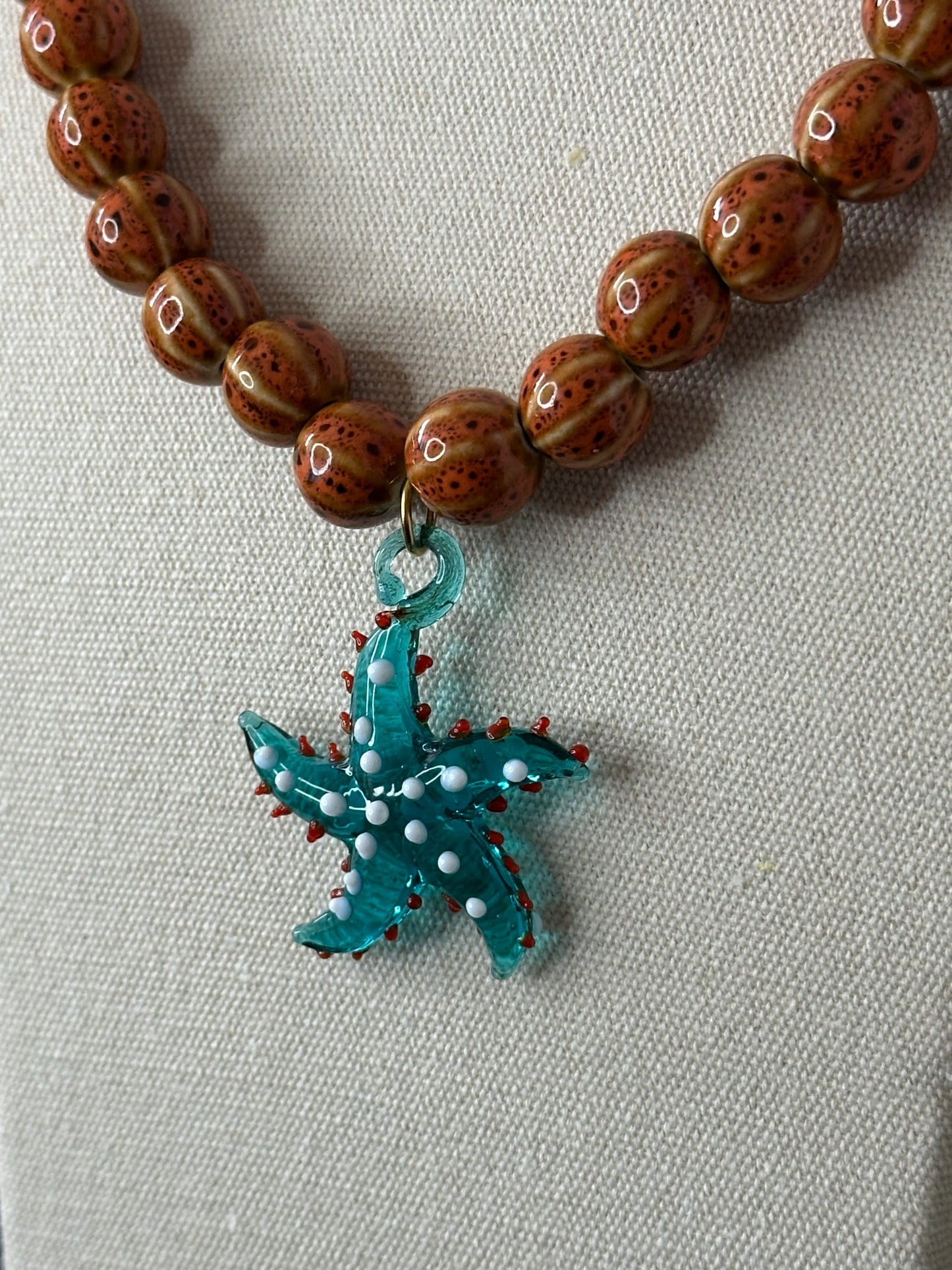 COLLAR STARFISH TURQUESA