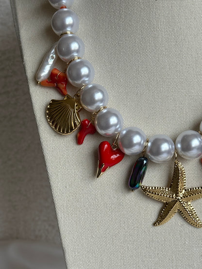 COLLAR PERLAS CHARMS