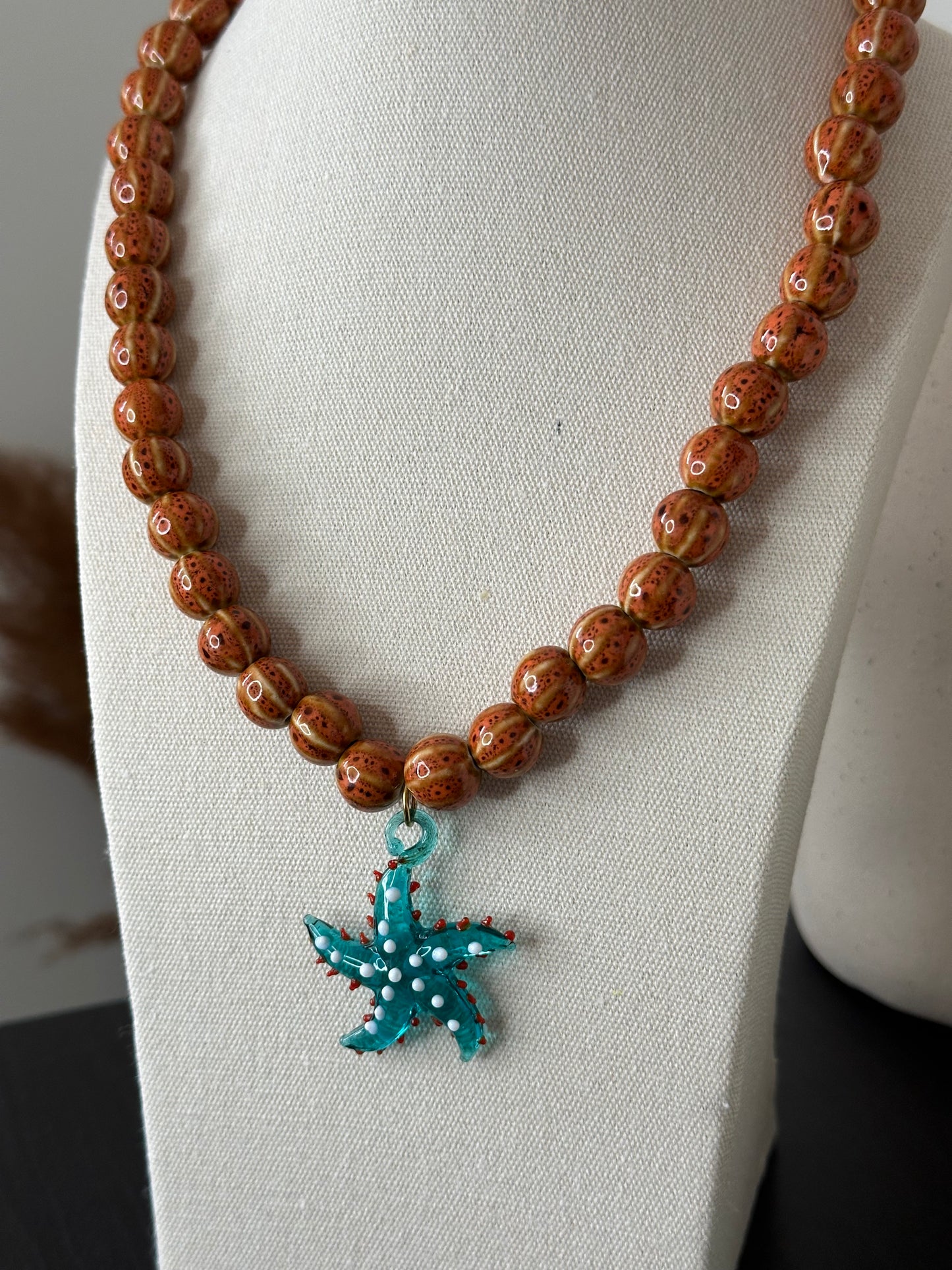 COLLAR STARFISH TURQUESA