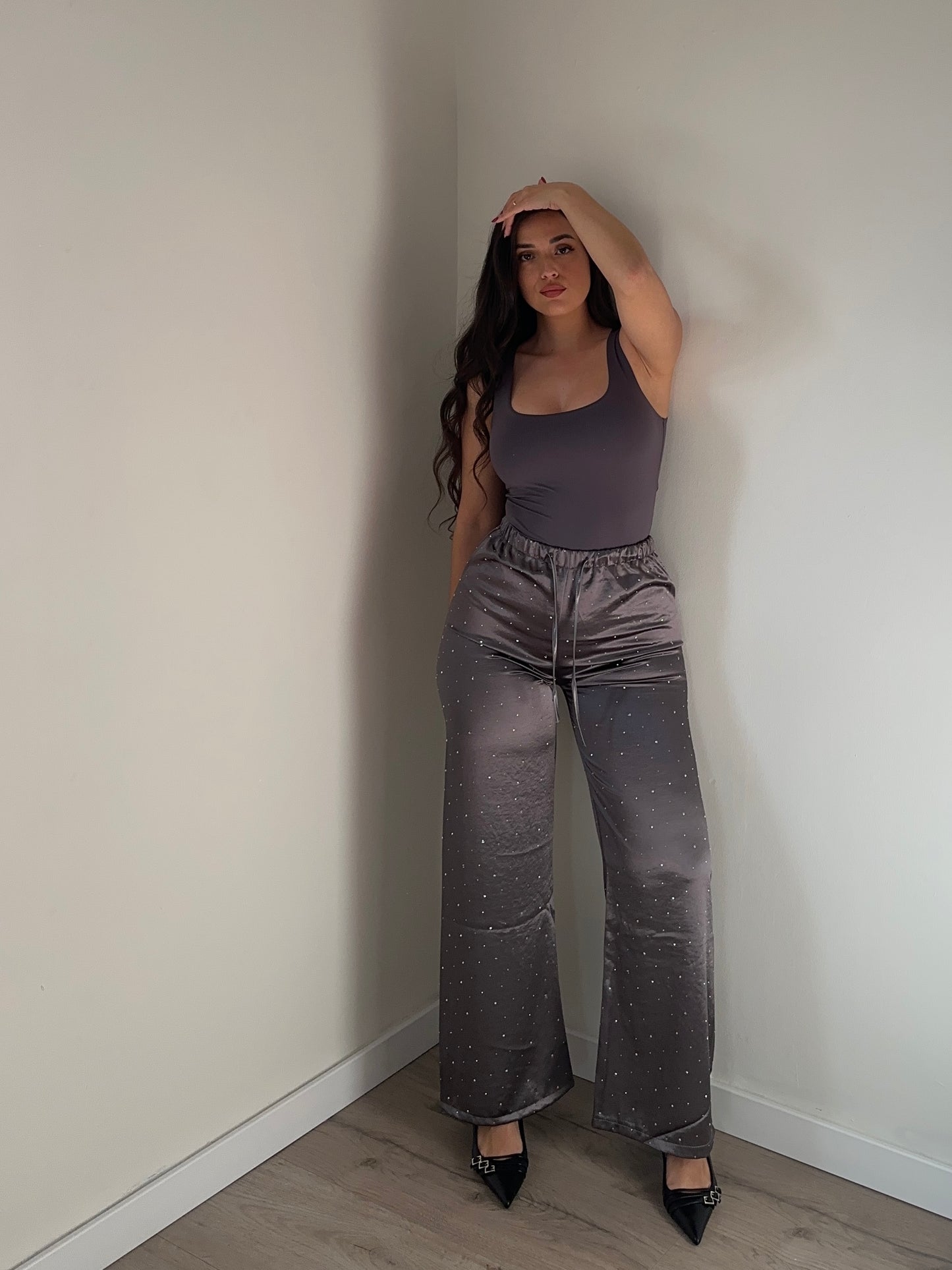 PANTALÓN SATINADO BRILLOS