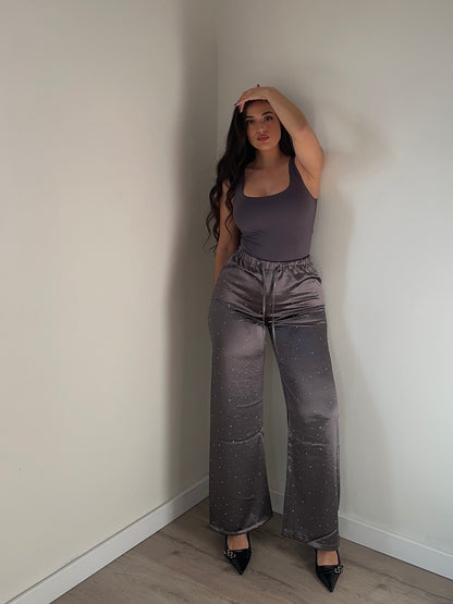PANTALÓN SATINADO BRILLOS
