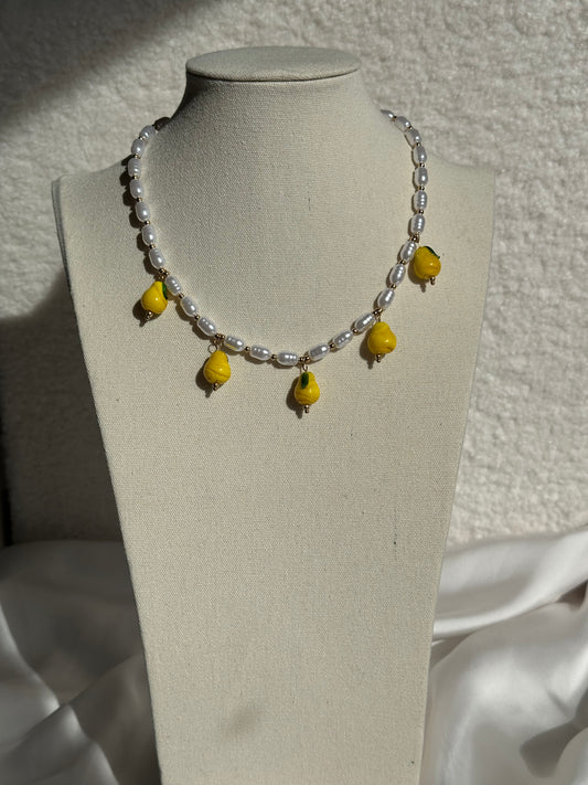 COLLAR PERLAS LIMONES