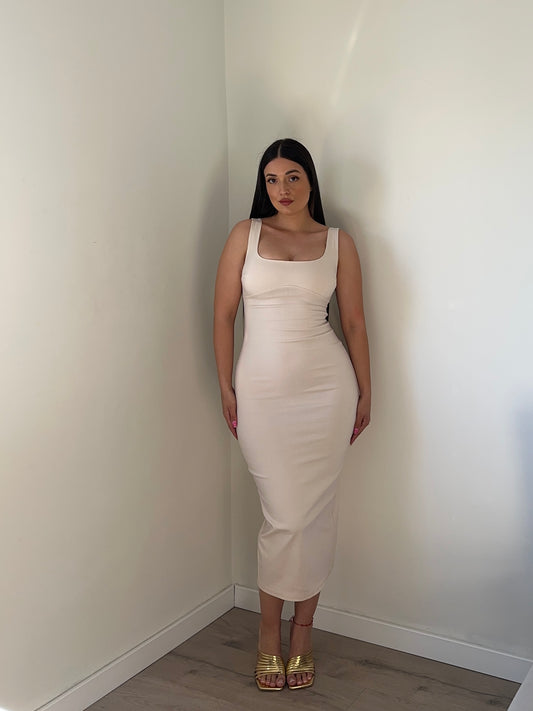 VESTIDO MIDI TIRANTES