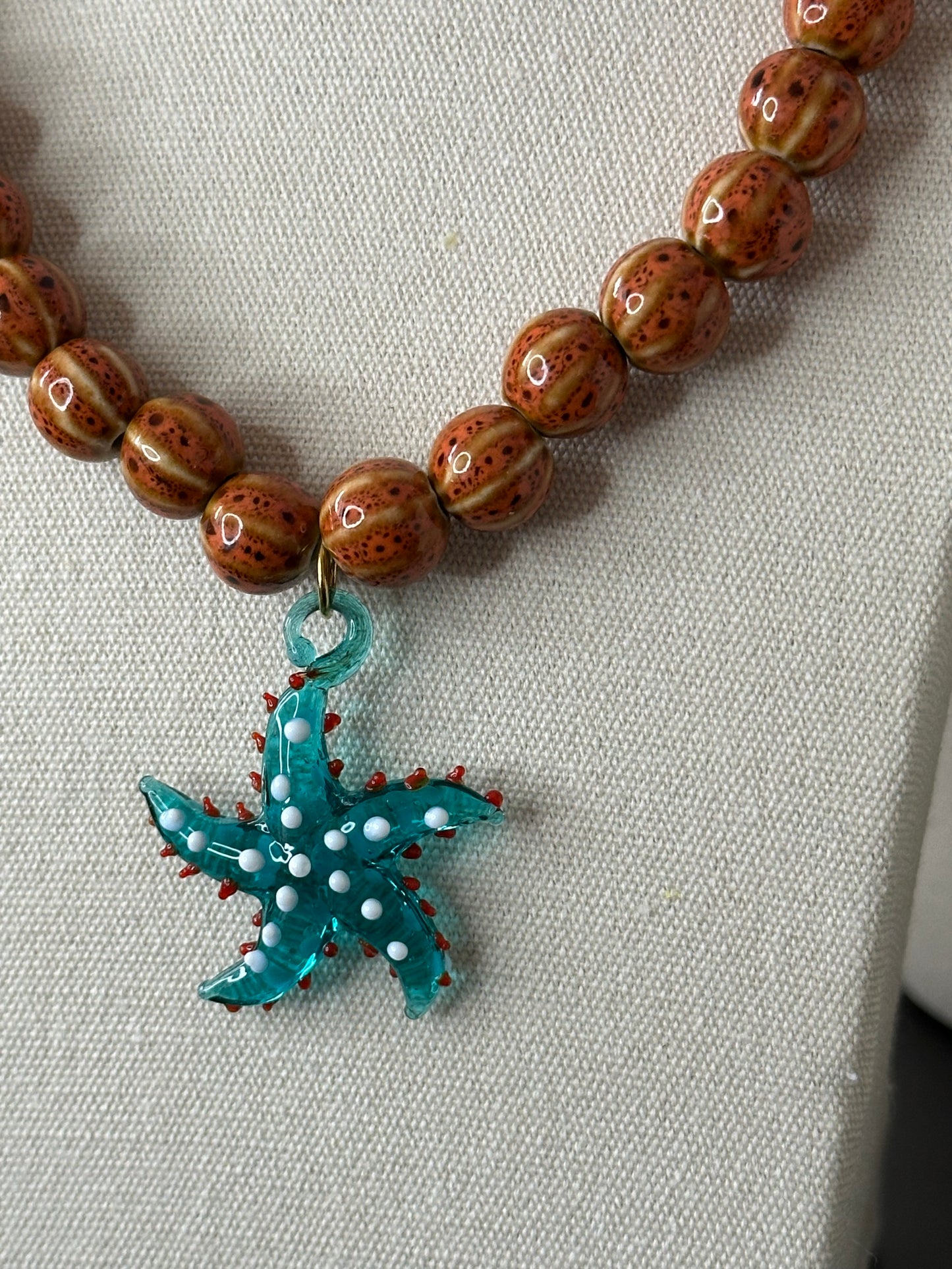 COLLAR STARFISH TURQUESA