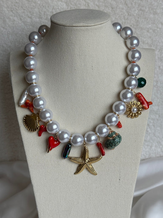 COLLAR PERLAS CHARMS