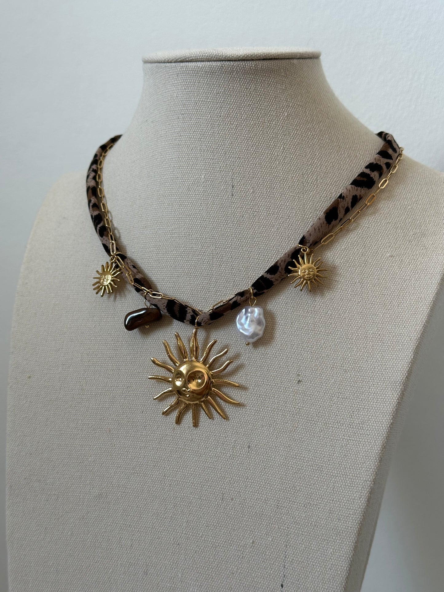 COLLAR ANIMAL PRINT CHARMS