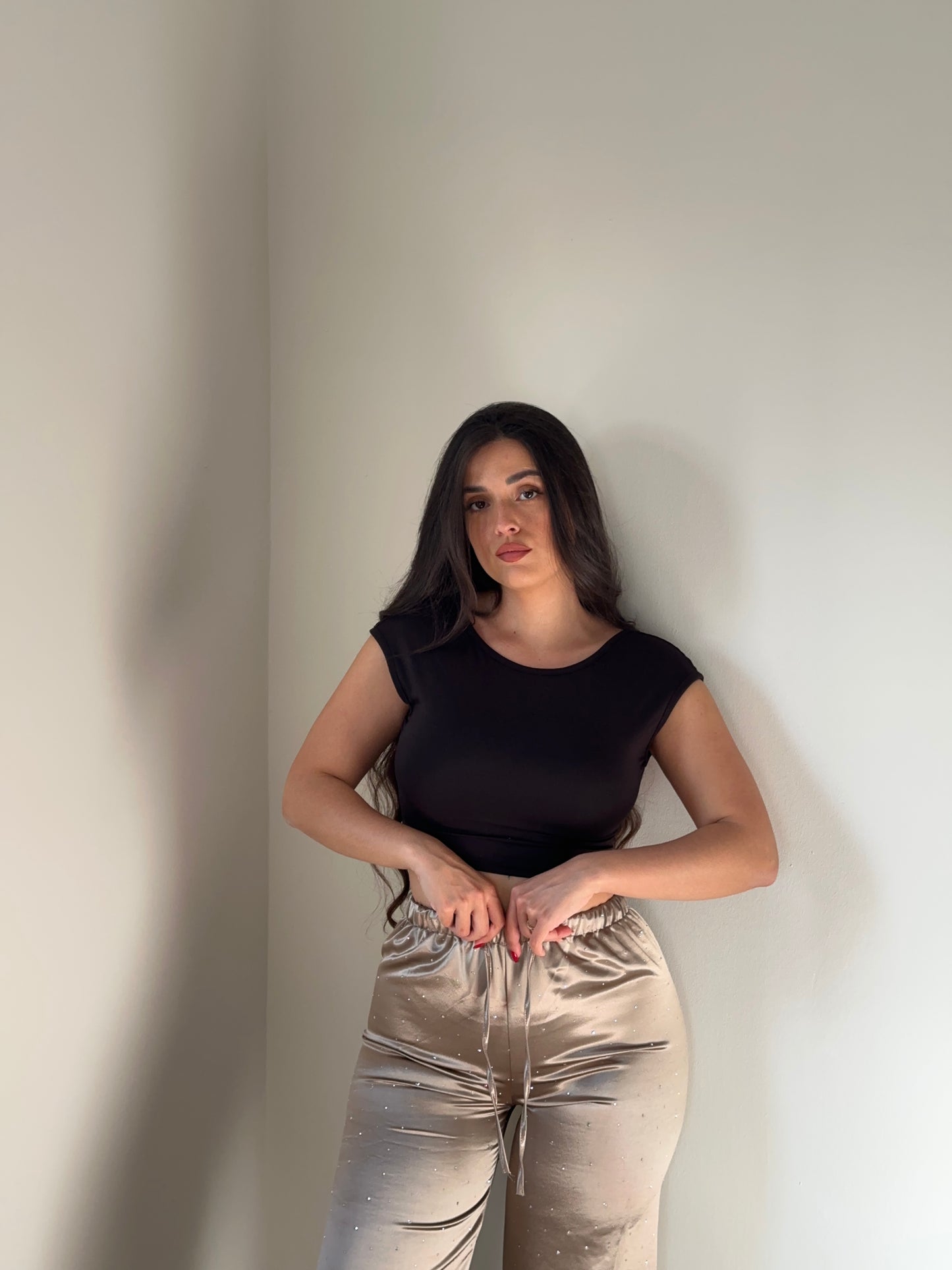 PANTALÓN SATINADO BRILLOS