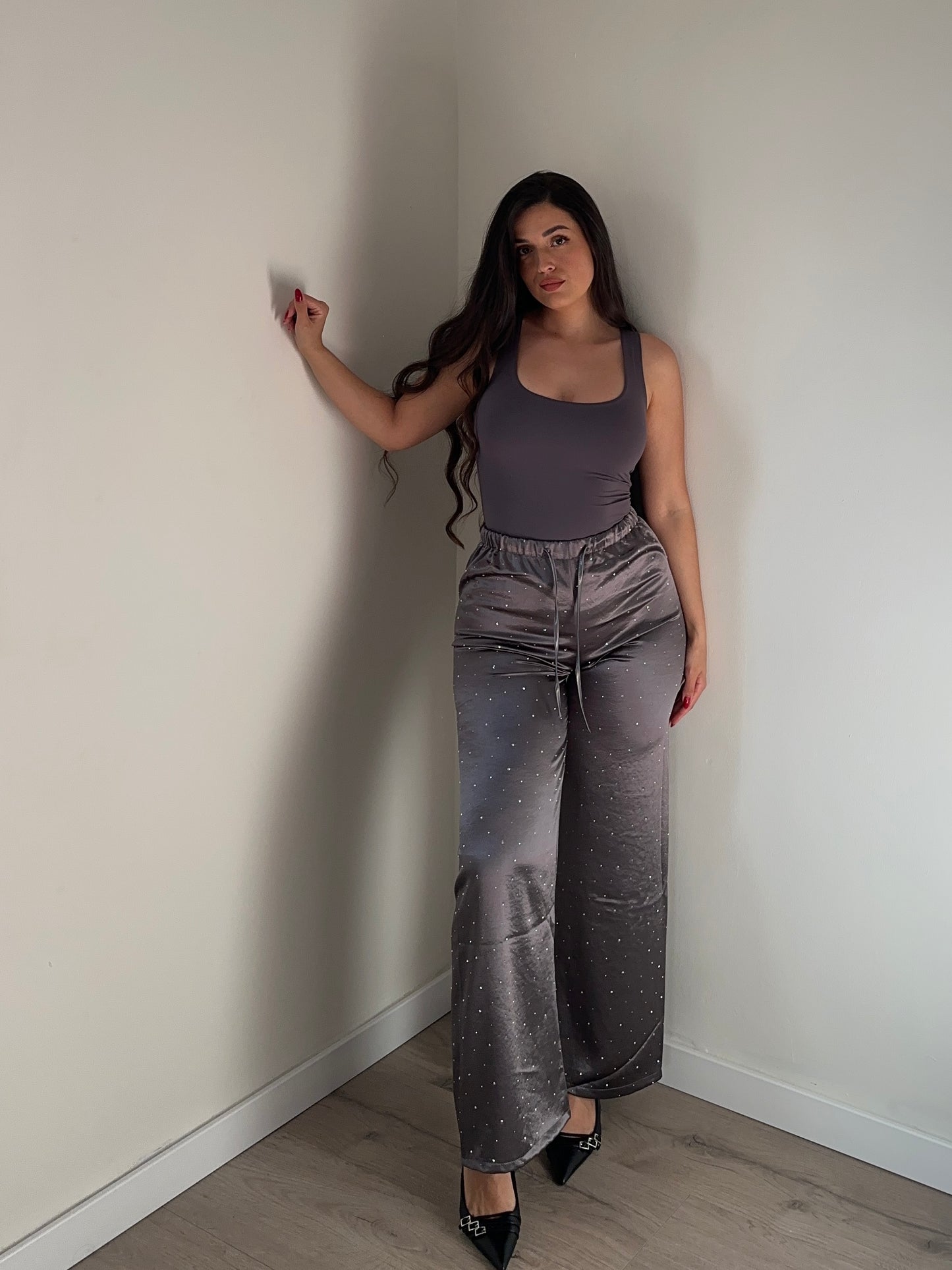 PANTALÓN SATINADO BRILLOS