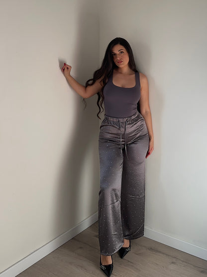 PANTALÓN SATINADO BRILLOS