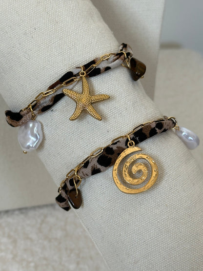 PULSERA ANIMAL PRINT CHARMS