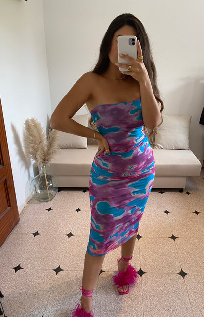 VESTIDO ESTAMPADO TUL